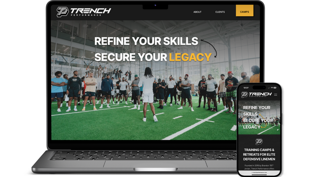 Trench Performance: Marketing and Website Design for Professional Football Defensive Line Coach