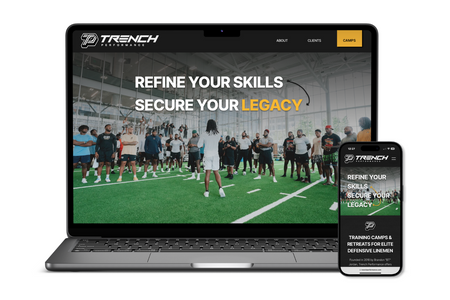 Trench Performance: Marketing and Website Design for Professional Football Defensive Line Coach