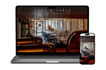 Cork & Table: Marketing and Website Design for Local Chef-Driven Refined Dining Restaurant