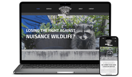 Battlefield Wildlife Services: Website Design Services for Wildlife Removal and Home Restoration Company