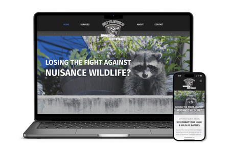 Battlefield Wildlife Services: Website Design Services for Wildlife Removal and Home Restoration Company