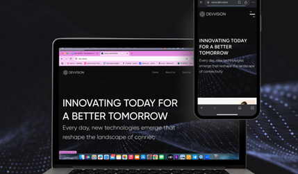 DEVVISION: The company name:
DEVVISION

About:
IT Services

The task:
Website UI/UX re-design on the Wix Studio Platform.

The scope:
-Website Redesign
-Wix Studio Website development
-Graphic design (icons creation)
-Wix Animation Set Up
-Wix Seo Optimisation (meta descriptions, h-tags)
