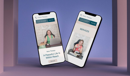 Nera Therapy: We have completed a design work for Certified Therapist Nera. Bookings, online store, podcasts, sharable custom files, and many pages. Multilingual website in three languages.