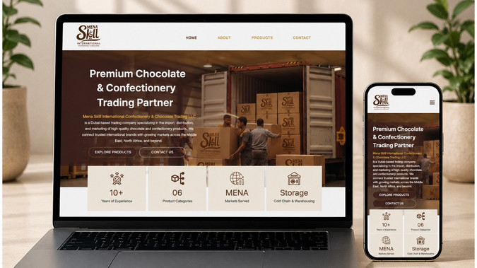 Skill Chocolate – Premium Chocolate Trading Website: Built this website from scratch using Wix to establish a premium online presence for Skill Chocolate, a company specializing in chocolate trading and international business. The goal was to create a professional platform that reflects the brand's quality, credibility, and commitment to excellence while making it easy for potential partners and clients to explore the business.
Every page was thoughtfully designed to present the company's products and brand story with clarity and confidence. I carefully structured the content, refined the user journey, and created a clean, elegant layout that allows visitors to navigate effortlessly and find the information they need without distraction.
The visual direction focuses on premium branding, balanced typography, and a sophisticated presentation that reinforces trust from the very first interaction. Fully responsive and optimized for a seamless browsing experience, the website provides a strong digital foundation that supports business inquiries, strengthens brand perception, and positions the company as a reliable partner in the global chocolate industry.