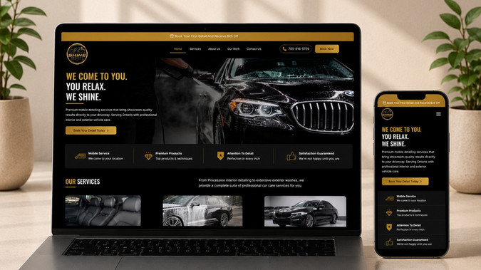 Shine Society Detailing – Premium Mobile Auto Detailing Website: Designed and developed this Wix website for Shine Society Detailing to create a premium digital experience that reflects the quality of its mobile detailing services. The objective was to build a modern, conversion-focused website that immediately communicates professionalism while making it effortless for customers to explore services and book with confidence.
Every section was carefully crafted with the customer journey in mind—from showcasing detailing packages and highlighting the brand's attention to detail to creating a clean, intuitive navigation that keeps visitors engaged. The visual design combines bold imagery, balanced typography, and generous spacing to deliver a polished experience that feels both premium and approachable.
Built with performance, responsiveness, and usability as top priorities, the website provides a seamless experience across desktop, tablet, and mobile devices. More than just an online presence, it serves as a powerful marketing tool that strengthens the brand's credibility, builds trust from the very first visit, and helps convert visitors into loyal customers.
