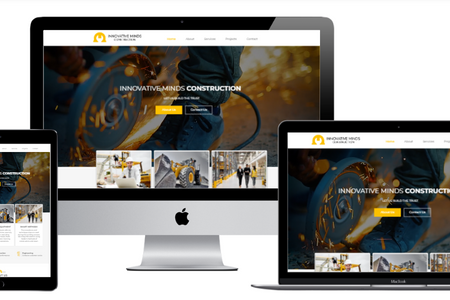Innovativeminds: Innovative Minds Construction is focused on providing high-quality service and customer satisfaction we will do everything we can to meet your expectations. 
We created the whole layout and design of this websites.