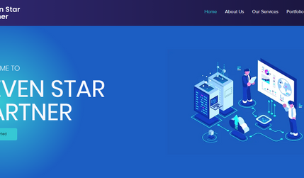 Sevenstarpartner: Complete website design in Wix Studio for all views. 
