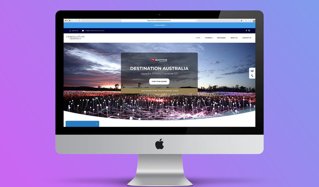 Constellation Journeys: High end luxury tour company. We provided a range of development services to complement our stunning design on this site.