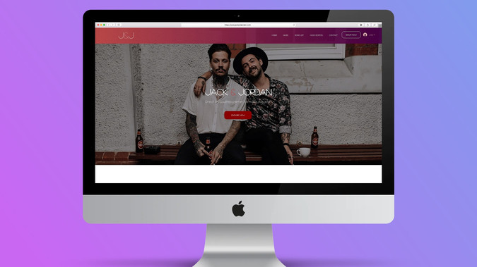 Jack And Jordan: Website for musicians Jack and Jordan.