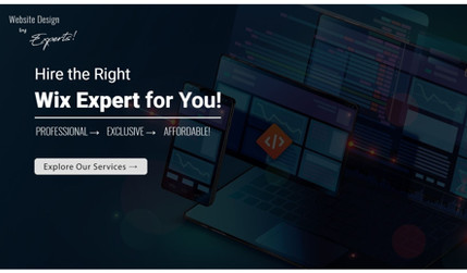 Web Designer Experts: Hire the Right Wix Expert for You!
PROFESSIONAL → EXCLUSIVE → AFFORDABLE!
100% CUSTOMER SATISFACTION GUARANTEE!