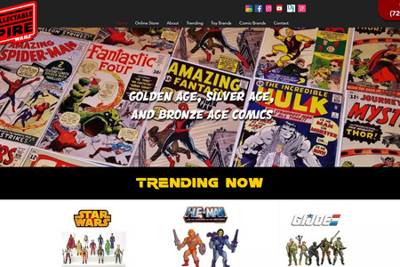 Jeff's Collectable Empire: I built this site to not only meet the needs of the store's physical presence but also its online presence.  Jeff's Collectable Empire owns one of the largest Star Wars collections in the world but also sells He-Man, Transformers, TMNT, GI Joe, Voltron, ThunderCats, Vintage Comics, and so much more.