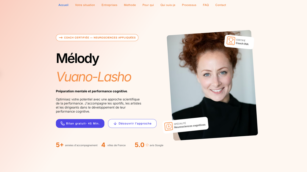 Melody Preparatrice Mentale: Création site web
PDF téléchargeable
SEO/GEO