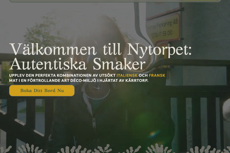 Nytorpet: As with all our projects, we built this website from the ground up, meticulously crafting every detail for the client.

We handle the entire process: from initial branding and defining the visual identity, through custom, intuitive design, to comprehensive SEO optimization and integrating all essential functionalities. Our holistic approach delivers an online presence that's not just great looking, but truly strategic and impactful, designed for your business's digital growth and success, always within your budget.
