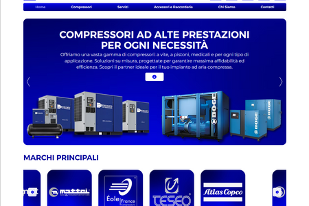 Sara impianti compressori: As with all our projects, we built this website from the ground up, meticulously crafting every detail for the client.

We handle the entire process: from initial branding and defining the visual identity, through custom, intuitive design, to comprehensive SEO optimization and integrating all essential functionalities. Our holistic approach delivers an online presence that's not just great looking, but truly strategic and impactful, designed for your business's digital growth and success, always within your budget.