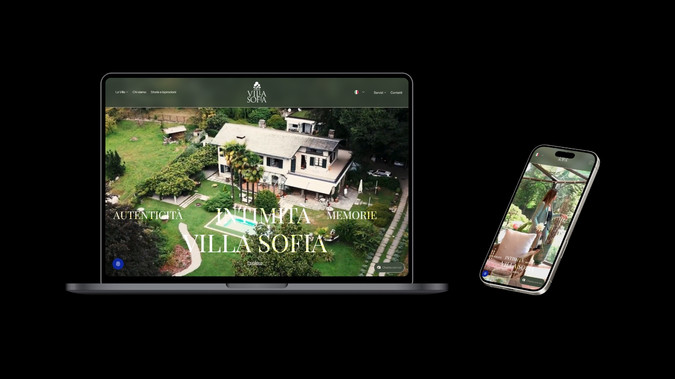 Villa Sofia Italy: Website design and development for a hospitality location, focused on creating an elegant and engaging online presence.

I managed the entire project from concept to launch, designing a website that highlights the atmosphere, services and unique identity of the villa while maintaining a clean and intuitive user experience.

The project included UX structure design, visual identity alignment, responsive development and content organization to ensure smooth navigation across all devices.

Particular attention was given to performance and SEO-ready structure to improve online visibility and help potential guests easily discover the location and its offerings.