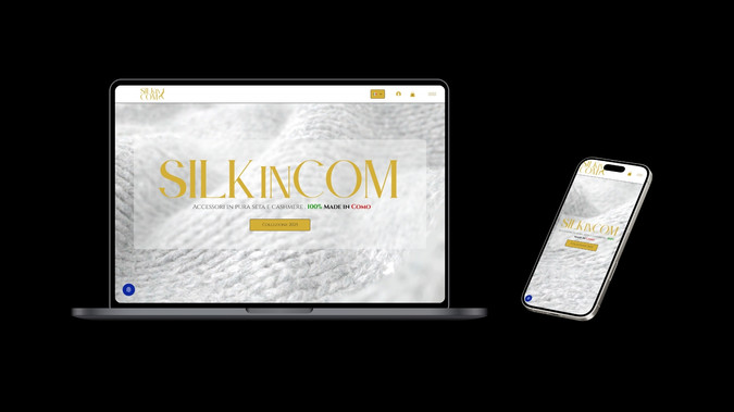Silk in Com: We handled the entire digital project for SILKinCOM, a Como-based brand specializing in silk and cashmere accessories.
From the logo concept to the Wix Studio website design, including product photography and brand identity development, every detail was crafted to reflect the elegance and quality of Made in Italy.
A project where aesthetic meets strategy, enhancing the brand’s modern craftsmanship and timeless appeal.