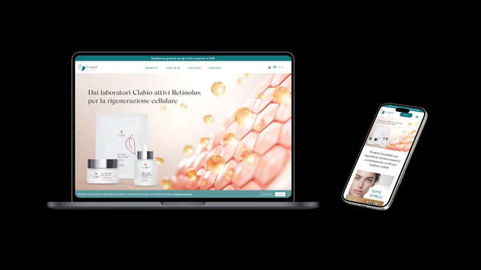 Clabio: Website design and digital identity development for an innovative brand.

I managed the full creation of the website from concept to launch, focusing on a clean and modern design that reflects the brand’s identity and communicates its services clearly to visitors.

The project included UX structure design, website development, visual identity alignment and responsive optimization to ensure a smooth experience across desktop and mobile devices.

Special attention was given to performance and SEO-ready structure to support the brand’s online visibility and create a strong professional digital presence.