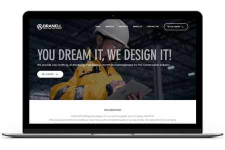 Branell Drafting & Design: I designed and developed the website for Branell Drafting and Design, located in Texas, using Wix Studio to showcase my ability to create modern and efficient sites on this advanced platform. The site features a user-friendly layout with sections for Home, Services, Projects, About Us, and Contact Us, highlighting services such as Paper-to-Cad conversion, cladding and structural detailing, three-dimensional modeling and rendering, and product coordination and management. A gallery showcases their previous work, enhancing visual appeal.  The mobile-responsive design ensures optimal functionality across all devices, making it easy for potential clients to navigate and connect with Branell Drafting and Design.