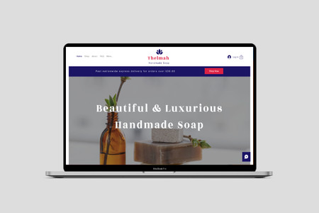 Thelmahs Handmade Soaps: Awesome eye catching ecommerce design | Sep