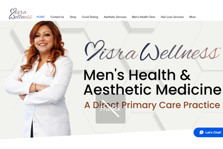 Misra Wellness: Direct Primary Care Website