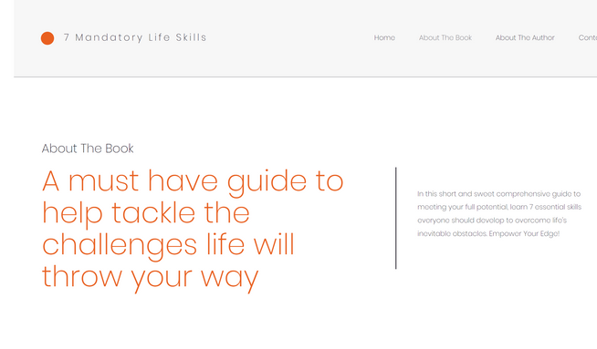 7 Mandatory Skills: Life Skills Website Build on Wix Studio 