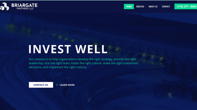 Briargate Partners: Website Design & Business Branding Design 