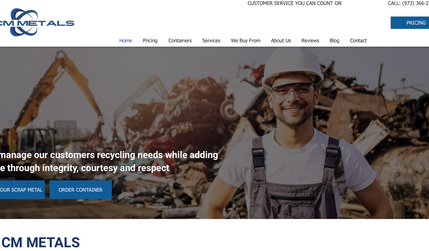 Cm Metals: New Website for Metal Recycling Facility in New Jersey