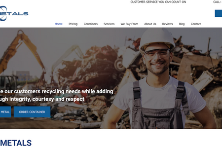 Cm Metals: New Website for Metal Recycling Facility in New Jersey