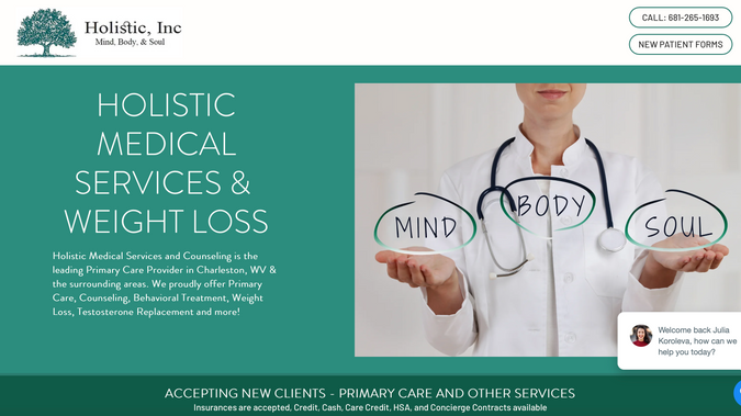 Holistic Medical Ser: Website Development and digital marketing campaign for Holistic Medical Services. 