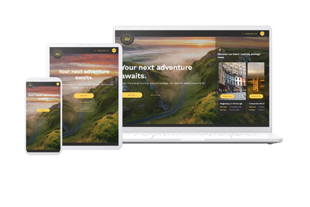 Little Road Trip Co: Editor X website for motorhome hire company.
