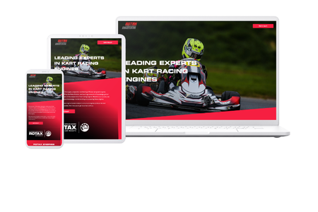 Rotax Division: Editor X website for kart engine supplier.