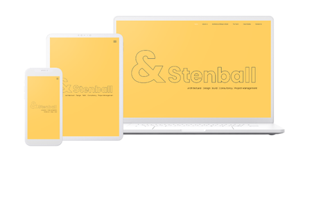 &Stenball: Wix Studio site for an architectural design company.