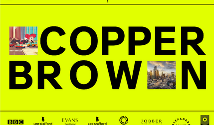 Copper Brown: A sleek, image-led website for London-based creative agency Copper Brown, designed to showcase their work through bold full-screen visuals and a clean, minimalist layout. A black backdrop with vibrant yellow and pink accents, consistent project pages, and refined typography keep the focus on their diverse creative output.