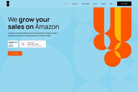 Unicorn Orange: Wix Studio website for Unicorn Orange who helps brands succeed on Amazon with expert account management, PPC advertising, and data-driven insights.