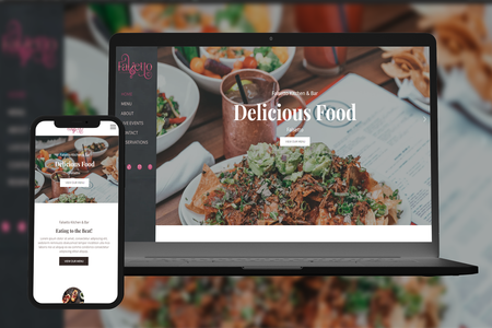 Falsetto Kitchen and Bar: Falsetto Kitchen and Bar - Restaurant website redesign