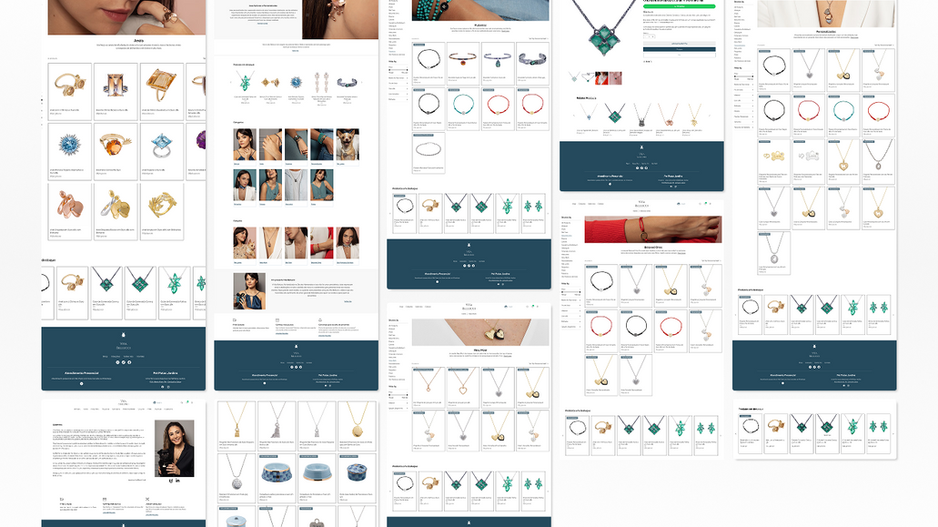 Vita Bellucci — Luxury Jewelry eCommerce Website: ENGLISH

We developed a luxury jewelry website for Vita Bellucci, presenting its exclusive collections, 18k gold pieces, sterling silver jewelry, and bespoke creations through an elegant digital experience. The project combines organized product collections with personalized jewelry inquiries and appointment options. The result supports both online product discovery and the brand's consultative sales experience.

PORTUGUÊS

Desenvolvemos um site de joalheria de luxo para a Vita Bellucci, apresentando coleções exclusivas, peças em ouro 18k, joias em prata e criações personalizadas em uma experiência digital sofisticada. O projeto combina organização de produtos com solicitações de joias sob medida e agendamentos. A entrega valoriza tanto a descoberta dos produtos quanto a experiência de atendimento consultivo da marca.