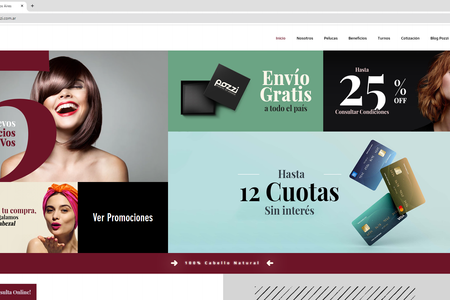 Pelucas Pozzi: Hemos diseñado y desarrollado el sitio web de Pelucas Pozzi, una empresa argentina líder en la fabricación de pelucas de cabello natural y sintético importado, confeccionadas 100% a mano.  

El sitio web ofrece una experiencia de usuario intuitiva y funcional, incluyendo:  

- Página de inicio: Presenta una visión general de los servicios y la misión de la empresa, destacando su compromiso con la calidad y la satisfacción del cliente.  

- Sección "Nosotros": Describe la historia de Pelucas Pozzi, una empresa con más de 100 años de experiencia en movimiento, enfocada en atender las necesidades de sus clientes y resaltar la belleza interna y externa de la mujer actual.  

- Página de "Pelucas": Muestra la nueva colección y la colección anterior de pelucas, detallando estilos, colores y características de cada modelo.  

- Sección de "Beneficios": Informa sobre promociones y convenios vigentes, como la posibilidad de financiar en hasta 12 cuotas sin interés con tarjetas Visa y Mastercard.  

- Sistema de reserva de turnos: Permite a los clientes programar evaluaciones gratuitas en el salón para adquirir una peluca de cabello natural o sintético, o recibir servicio técnico para una que ya poseen.  

- Página de "Cotización": Facilita la solicitud de cotizaciones en línea, permitiendo a los clientes personalizar su peluca según gustos, necesidades, estilo, largo y color.  

- Blog informativo: Ofrece artículos relacionados con salud, belleza y tendencias para cuidar el cabello, pelucas o cuero cabelludo.  

- Sección de "Contacto": Proporciona información de contacto, ubicación y un formulario para consultas directas.  

El diseño es responsivo, asegurando una navegación óptima en dispositivos móviles y de escritorio, y refleja la identidad de la marca con una estética limpia y profesional.