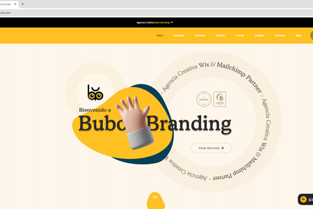 Bubo Branding: Hemos diseñado y desarrollado el sitio web de Bubo Branding, una agencia creativa especializada en branding ubicada en Buenos Aires, Argentina. 

El sitio web ofrece una experiencia de usuario intuitiva y funcional, incluyendo:

- Página de inicio: Presenta una visión general de los servicios y la misión de la empresa, destacando su compromiso con la creatividad y la gestión de marca.

- Sección "Nosotros": Describe la historia de Bubo Branding, su misión de crear y desarrollar estrategias de branding creativas, y su visión de ganar reconocimiento por la lealtad de sus clientes y su compromiso íntegro. 

- Página de "Servicios": Detalla las soluciones de marketing B2B y B2C ofrecidas, como marketing digital, diseño web, gestión de redes sociales, diseño de marca y branding, adaptadas a las necesidades, presupuesto y tiempo de los clientes. 

- Sección de "Consultoría Online": Ofrece asesoramiento en línea para que los clientes reciban orientación en proyectos, capacitaciones o resolución de inquietudes relacionadas con marketing digital. 

- Página de "Eventos": Informa sobre eventos presenciales o virtuales organizados por Bubo Branding, creando espacios ideales para el networking y el aprendizaje en marketing. 

- Blog informativo: Presenta artículos relacionados con marketing digital y emprendimiento, compartiendo aprendizajes y consejos para el crecimiento de los negocios.

- Sección de "Contacto": Proporciona información de contacto, ubicación y un formulario para consultas directas, facilitando la comunicación con potenciales clientes. 

El diseño es responsivo, asegurando una navegación óptima en dispositivos móviles y de escritorio, y refleja la identidad de la marca con una estética limpia y profesional. 