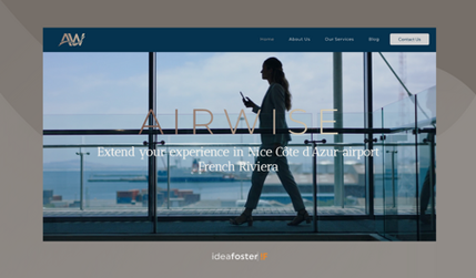 Airwise: For Airwise Executive, we designed a sleek and modern website that efficiently showcases its range of airport services. Using dynamic pages connected to a CMS, we ensured a lightweight and scalable structure, allowing for seamless content updates and future growth. This approach optimizes loading speed while maintaining a clear and intuitive user experience, making it easy for travelers to navigate and find the services they need.