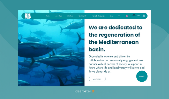 Save the Med: For the website of Save the Med, a nonprofit dedicated to protecting the Mediterranean Sea, we focused on creating an engaging and dynamic digital experience. Utilizing VELO, we developed a seamless donation form to facilitate contributions, while also implementing a multilingual integration to make the website accessible in three languages. Through carefully crafted animations and interactive elements, we ensured that the platform is not only visually compelling but also effectively communicates the organization’s mission, inspiring users to take action for ocean conservation.