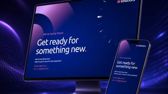 Nravl Solutions: Coming soon page for NRAVL Solutions. The full website, including its design, structure and copy, is currently in development.