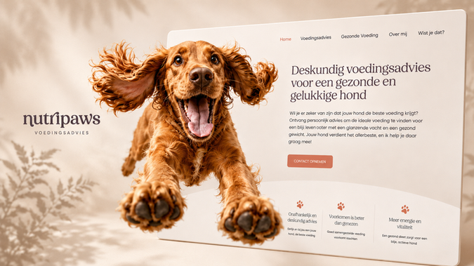 Nutripaws: Dogs and design: my two favorite passions. I crafted branding, logo, social media, and website for Nutripaws, a leading dog food nutritionist.