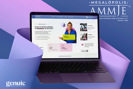 AMMJE Megalópolis: En Genuic, nos enorgullece haber desarrollado el innovador sitio web de AMMJE Megalópolis, una plataforma diseñada para empoderar a mujeres empresarias. Nuestro enfoque se centró en crear una experiencia de usuario intuitiva que refleje la misión y valores de AMMJE, facilitando el acceso a recursos, formación y una red de apoyo. El resultado es un sitio vibrante que no solo mejora la visibilidad online, sino que también fomenta el crecimiento y la colaboración entre mujeres líderes en el sector empresarial.