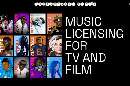 Fundamental Music: Designed logo and website for a music licensing company.