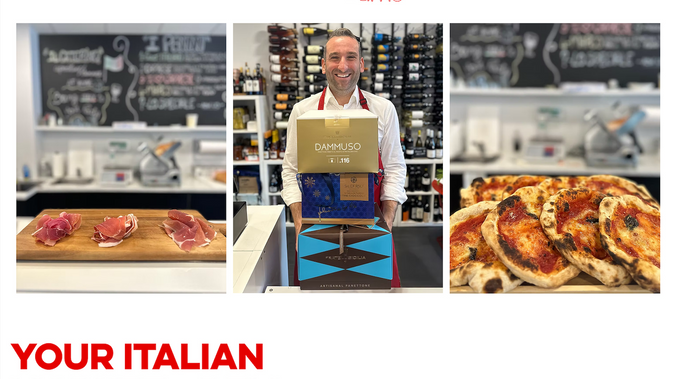 Market Tiamo: Site design for an Italian market + deli