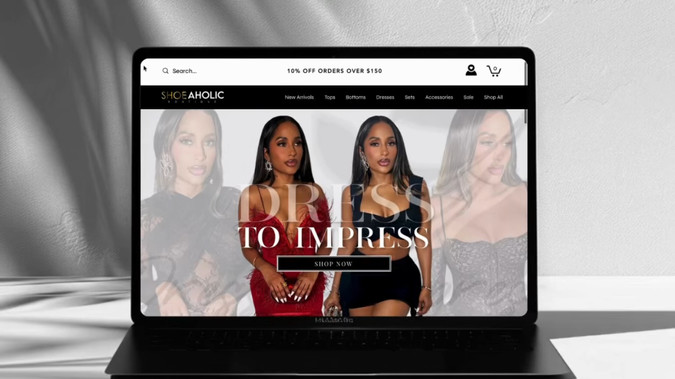 Shoeaholic Boutique: Website created for online clothing boutique