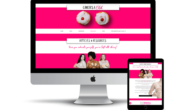 Cancer's A Bitch: See original design @ www.agsocial.co/portfolio