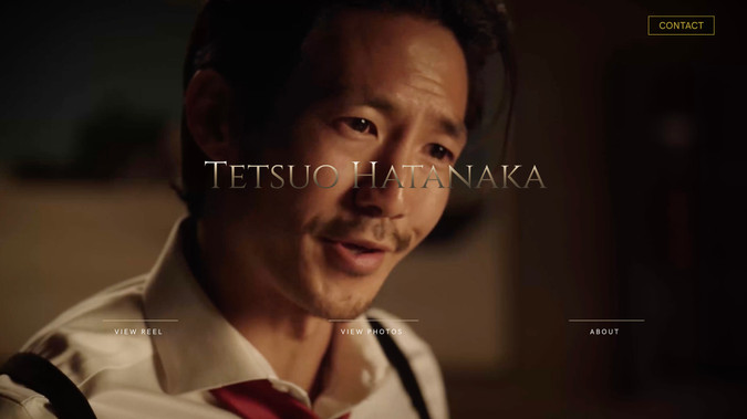 Film Actor Tetsuo Hatanaka: Branding and Webdesign