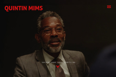 Television Actor Quintin Mims: Branding and Webdesign