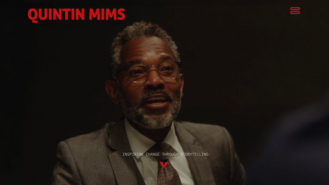 Television Actor Quintin Mims: Branding and Webdesign